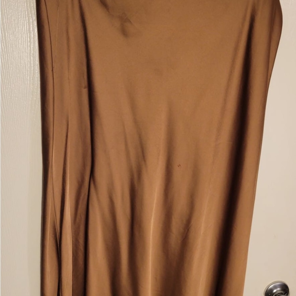 H&M Tan A-Line Skirt
